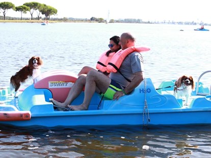 Hundehotel - Italien - Spaß am Tretboot - auf für Ihren Hund - Feriendorf Spiaggia Romea