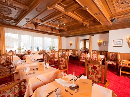 Hundehotel - St. Leonhard (Trentino-Südtirol) - Speisesaal - Hotel Bergfrieden Fiss in Tirol