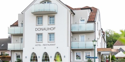Hundehotel - Trink-/Fressnapf: im Zimmer - Leiben -  Außenansicht Hotel Donauhof - Hotel & Restaurant Donauhof