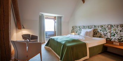 Hundehotel - Umgebungsschwerpunkt: Berg - Preitenegg - Schlafzimmer der Maisonette Suite - Hotel G´Schlössl Murtal