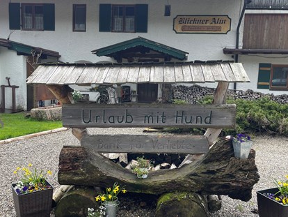 Hundehotel - Trink-/Fressnapf: an der Rezeption - St. Johann in Tirol - Blickner Alm