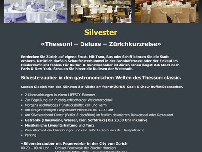 Hundehotel - Umgebungsschwerpunkt: Stadt - Zürichsee - silvester  - Boutique Hotel Thessoni classic 