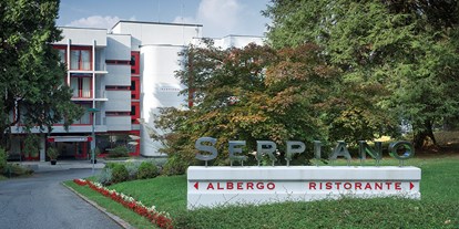 Hundehotel - Umgebungsschwerpunkt: See - Tessin - Hoteleingang - Hotel Serpiano