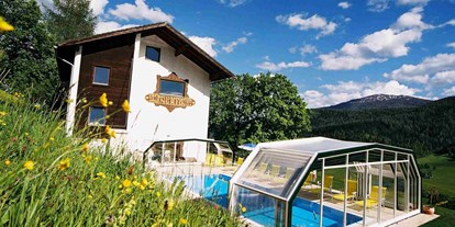 Hundehotel - Umgebungsschwerpunkt: See - Flachau - Pension Ingrid  beheizter überdachter Pool - **** Hotel Stigenwirth 