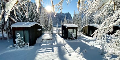 Hundehotel - WLAN - Sexten - Skyview Chalets am Camping Toblacher See