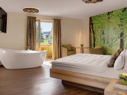 Hundehotel - Umgebungsschwerpunkt: Berg - Lohberg - Die neuen Suiten bieten Raum für luxuriöse Aufenthalte. Suite Buche - Hotel der Bäume