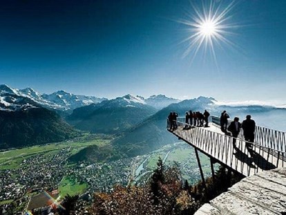 Hundehotel - Unterkunftsart: Pension - Schweiz - Harder Kulm - Aussichtspunkt - Chalet-Gafri BnB - traditionelle Frühstückspension 