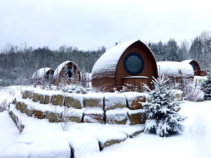 Hundehotel - Umgebungsschwerpunkt: am Land - Saarland - Winter im Glamping Resort Bliesgau - Glamping Resort Biosphäre Bliesgau