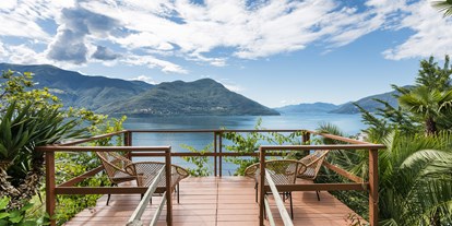 Hundehotel - Unterkunftsart: Hotel - Lago Maggiore - Aussichtspunkt im Park - Parkhotel Brenscino Brissago