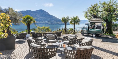 Hundehotel - barrierefrei - Schweiz - Outdoor Lounge - Parkhotel Brenscino Brissago