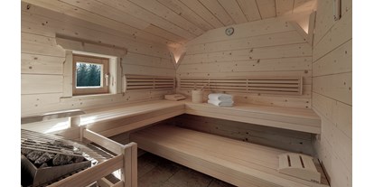 Hundehotel - Haibach (Natternbach) - INNs HOLZ Chalet Sauna des Private Spas im Chalet - INNs HOLZ Chaletdorf
