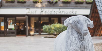 Hundehotel - Ladestation Elektroauto - Niedersachsen - Hoteleingang - Hotel Zur Heidschnucke