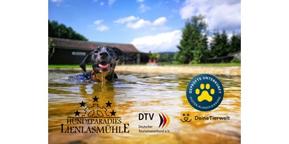 Hundehotel - Unterkunftsart: Bauernhof - Unser Ferienhaus ist ausgezeichnet vom Deutschen Tourismusverband mit 5 Sternen und 5 Pfoten - Lienlasmühle