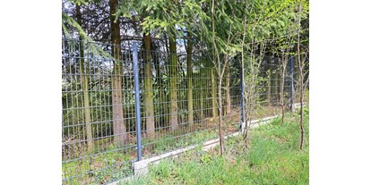 Hundehotel - Unterkunftsart: Bauernhof - Doppelstabmattenzaun 160-180 cm mit Beton-Untergrabschutz - Lienlasmühle