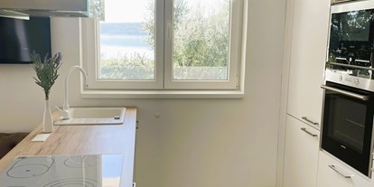 Hundehotel - Klimaanlage - Moderne und voll ausgestattete Küche mit Meerblick - Villa Dobri Dupin