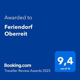 Urlaub-mit-Hund: Booking.com Award - Feriendorf Oberreit